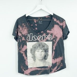 Bravado The Doors Custom Bleach Splatter Reverse Dyed Graphic Tee SZ L
